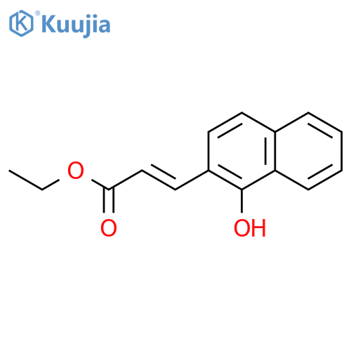 2-PROPENOIC ACID, 3-(1-HYDROXY-2-NAPHTHALENYL)-, ETHYL ESTER, (E)- structure