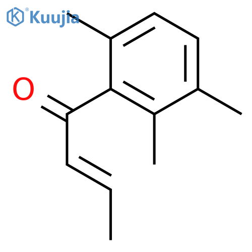 (Z)-1-(2,3,6-trimethylphenyl)but-2-en-1-one structure
