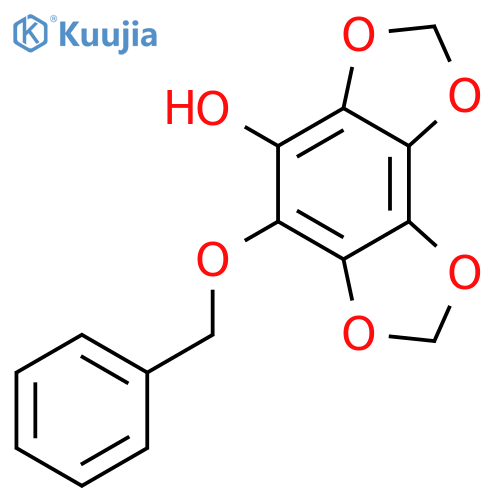 Benzo[1,2-d:3,4-d']bis[1,3]dioxol-4-ol, 5-(phenylmethoxy)- structure