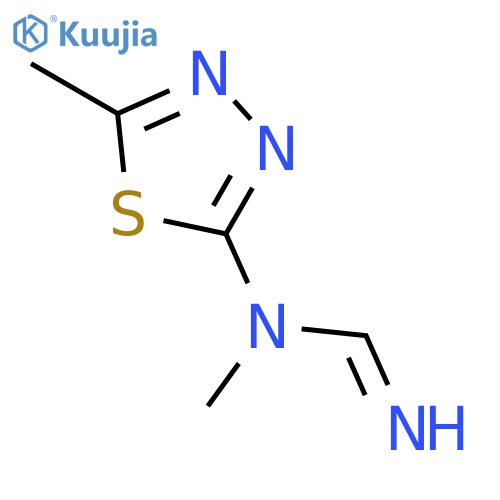 Methanimidamide,  N-methyl-N-(5-methyl-1,3,4-thiadiazol-2-yl)- structure