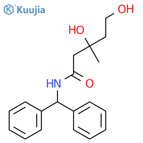 Pentanamide, N-(diphenylmethyl)-3,5-dihydroxy-3-methyl-, (R)- structure