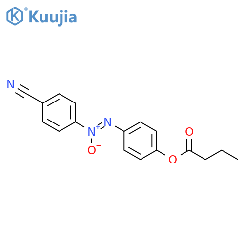 BUTANOIC ACID, 4-[(4-CYANOPHENYL)AZOXY]PHENYL ESTER structure
