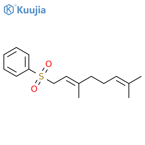 Benzene, [(3,7-dimethyl-2,6-octadienyl)sulfonyl]-, (E)- structure