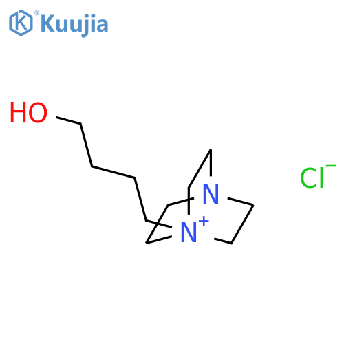 4-Aza-1-azoniabicyclo[2.2.2]octane, 1-(4-hydroxybutyl)-, chloride structure