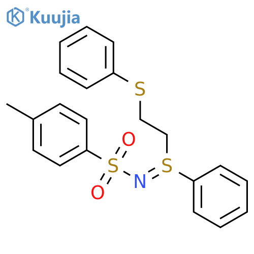 SULFILIMINE, N-[(4-METHYLPHENYL)SULFONYL]-S-PHENYL-S-[2-(PHENYLTHIO)ETHYL]- structure