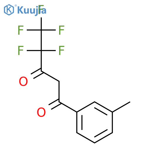 1,3-PENTANEDIONE, 4,4,5,5,5-PENTAFLUORO-1-(3-METHYLPHENYL)- structure