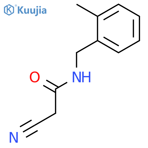 2-cyano-N-(2-methylphenyl)methylacetamide structure