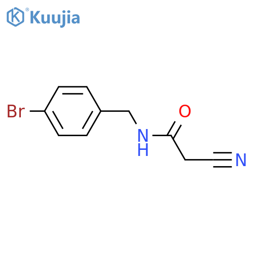 N-(4-Bromophenyl)methyl-2-cyanoacetamide structure