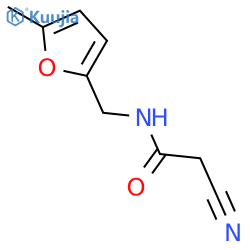 2-cyano-N-(5-methylfuran-2-yl)methylacetamide structure