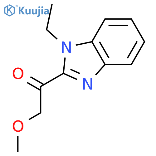 1-(1-ethyl-1H-benzimidazol-2-yl)-2-methoxy-Ethanone structure