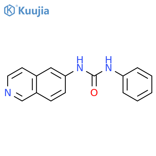 Urea, N-6-isoquinolinyl-N'-phenyl- structure
