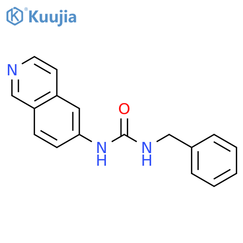 Urea, N-6-isoquinolinyl-N'-(phenylmethyl)- structure