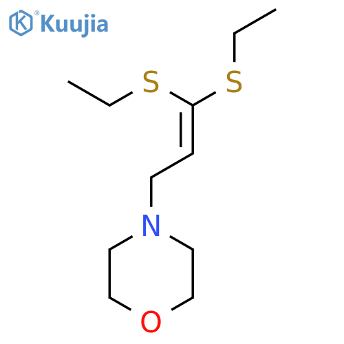 Morpholine, 4-[3,3-bis(ethylthio)-2-propenyl]- structure