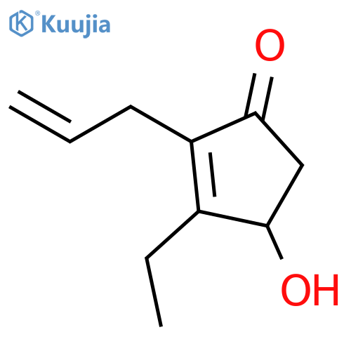 2-Cyclopenten-1-one, 3-ethyl-4-hydroxy-2-(2-propenyl)- structure