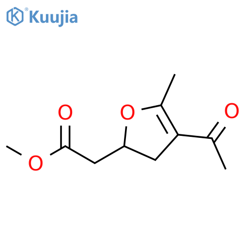 2-FURANACETIC ACID, 4-ACETYL-2,3-DIHYDRO-5-METHYL-, METHYL ESTER structure