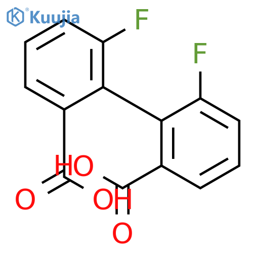 [1,1'-Biphenyl]-2,2'-dicarboxylic acid, 6,6'-difluoro- structure