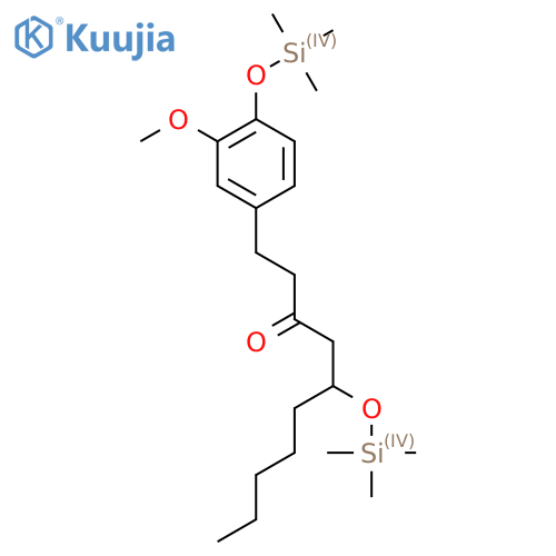 3-Decanone, 1-[3-methoxy-4-[(trimethylsilyl)oxy]phenyl]-5-[(trimethylsilyl)oxy]- structure