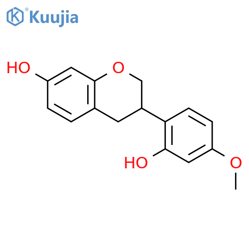2H-1-Benzopyran-7-ol,3,4-dihydro-3-(2-hydroxy-4-methoxyphenyl)- structure