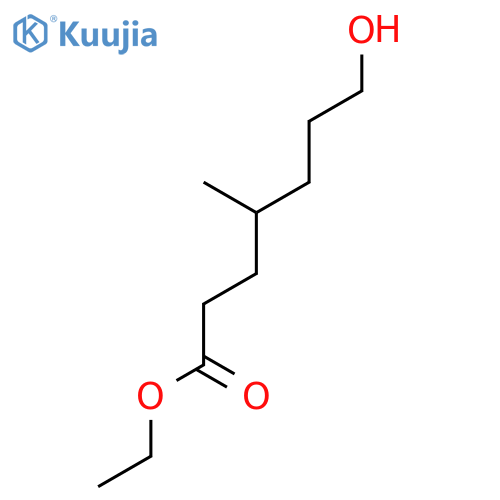 Heptanoic acid, 7-hydroxy-4-methyl-, ethyl ester structure