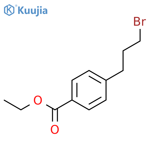 Benzoic acid, 4-(3-bromopropyl)-, ethyl ester structure