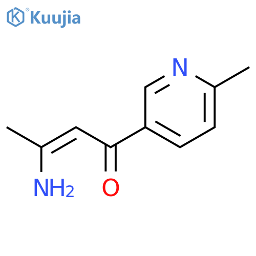 2-Buten-1-one, 3-amino-1-(6-methyl-3-pyridinyl)- structure