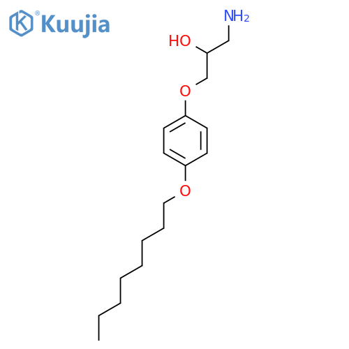2-PROPANOL, 1-AMINO-3-[4-(OCTYLOXY)PHENOXY]- structure