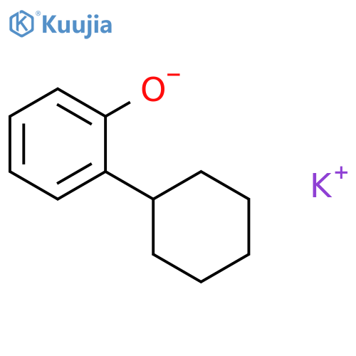 Phenol, 2-cyclohexyl-,potassium salt (1:1) structure