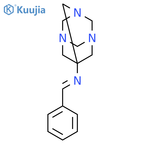 1,3,5-Triazatricyclo[3.3.1.13,7]decan-7-amine, N-(phenylmethylene)- structure
