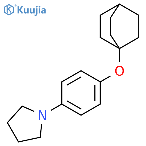 Pyrrolidine, 1-[4-(bicyclo[2.2.2]oct-1-yloxy)phenyl]- structure