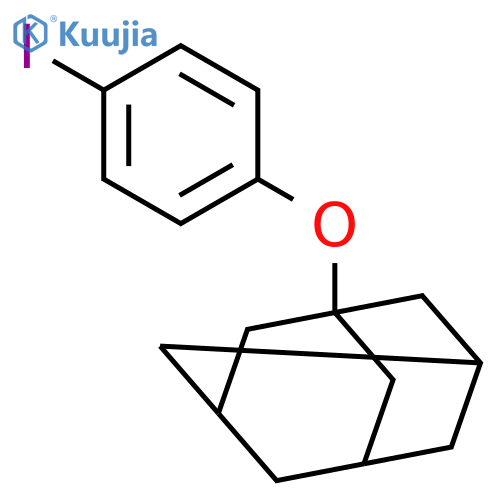 Tricyclo[3.3.1.13,7]decane, 1-(4-iodophenoxy)- structure