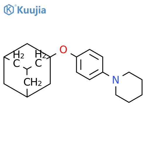 1-[4-(tricyclo[3.3.1.1~3,7~]dec-1-yloxy)phenyl]piperidine structure