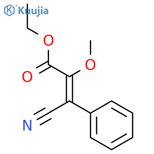 2-Propenoic acid, 3-cyano-2-methoxy-3-phenyl-, ethyl ester structure