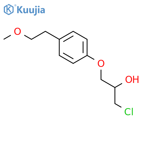 rac 1-Chloro-3-4-(2-methoxyethyl)phenoxy-2-propanol structure
