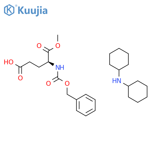 N-Cbz-L-Glutamic Acid α-Methyl Ester Dicyclohexyl Ammonium Salt structure