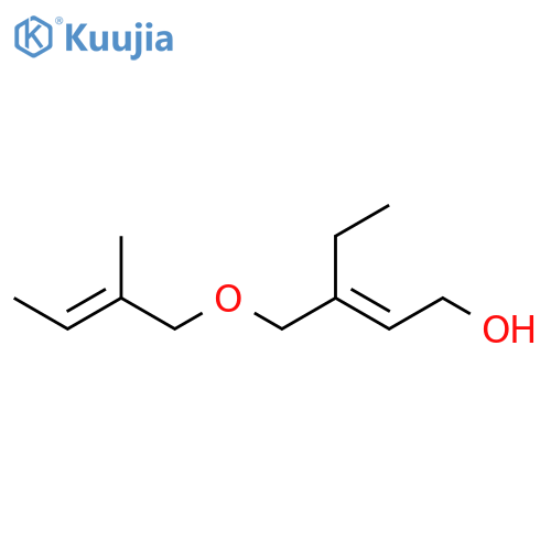 2-Penten-1-ol, 3-[[(2-methyl-2-butenyl)oxy]methyl]- structure