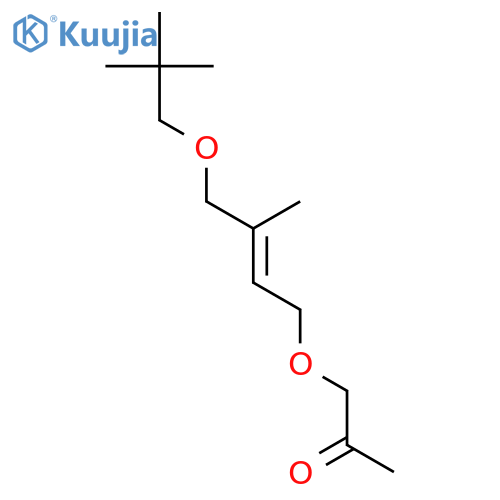 2-PROPANONE, 1-[[4-(2,2-DIMETHYLPROPOXY)-3-METHYL-2-BUTENYL]OXY]- structure