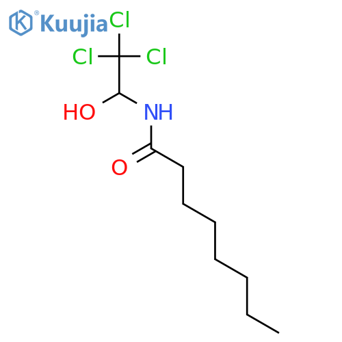 OCTANAMIDE, N-(2,2,2-TRICHLORO-1-HYDROXYETHYL)- structure