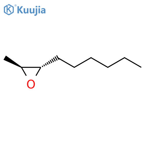 OXIRANE, 2-HEXYL-3-METHYL-, TRANS- structure