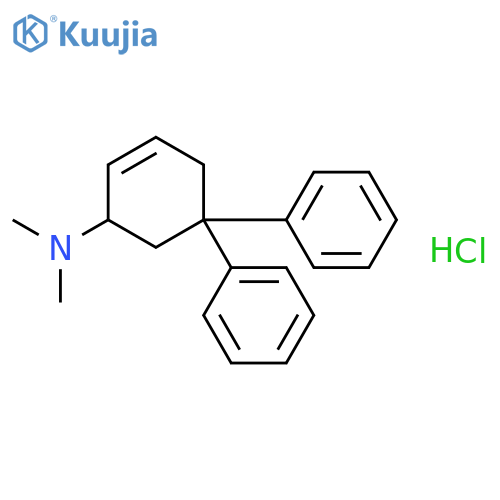 N,N-dimethyl-5,5-diphenylcyclohex-2-en-1-amine hydrochloride structure