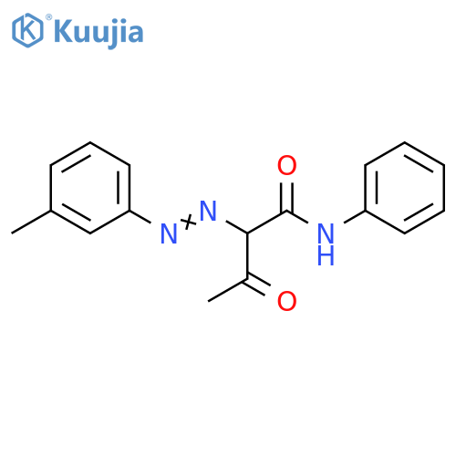 Butanamide, 2-[(3-methylphenyl)azo]-3-oxo-N-phenyl- structure