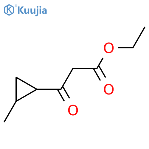 ethyl 3-(2-methylcyclopropyl)-3-oxopropanoate structure