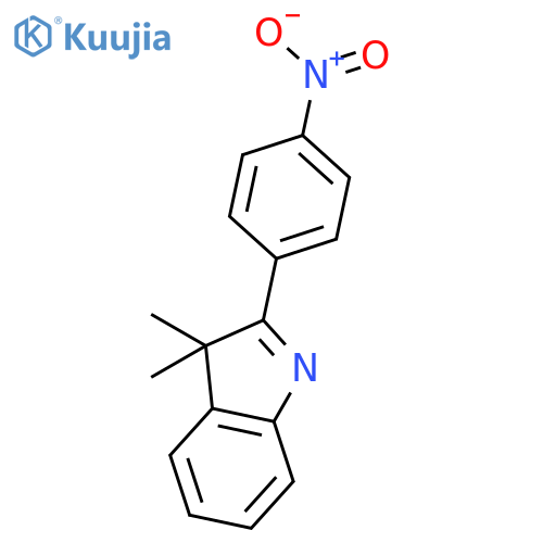 3H-INDOLE, 3,3-DIMETHYL-2-(4-NITROPHENYL)- structure