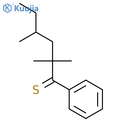 1-Hexanethione, 2,2,4-trimethyl-1-phenyl-, (S)- structure