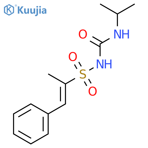 1-Propene-2-sulfonamide, N-[[(1-methylethyl)amino]carbonyl]-1-phenyl- structure