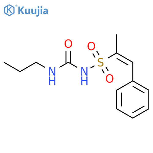 1-Propene-2-sulfonamide, 1-phenyl-N-[(propylamino)carbonyl]- structure
