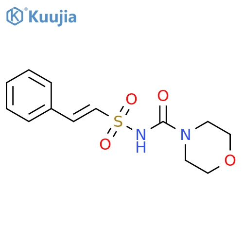 4-Morpholinecarboxamide, N-[(2-phenylethenyl)sulfonyl]- structure
