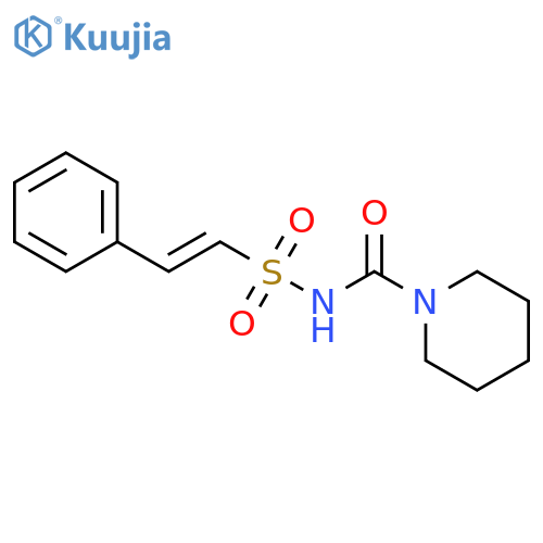 1-Piperidinecarboxamide, N-[(2-phenylethenyl)sulfonyl]- structure