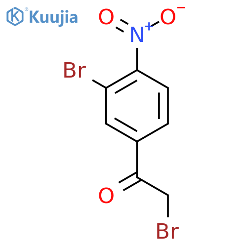 2-Bromo-1-(3-bromo-4-nitrophenyl)ethan-1-one structure