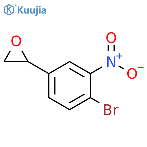 2-(4-bromo-3-nitrophenyl)oxirane structure