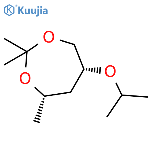 1,3-DIOXEPANE, 2,2,4-TRIMETHYL-6-(1-METHYLETHOXY)-, CIS- structure